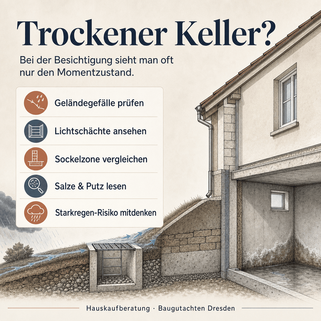 Trockener Keller beim Hauskauf? Warum der erste Eindruck täuschen kann