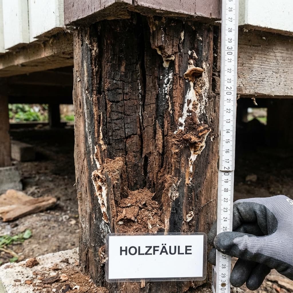 Fallstudie Baugutachten: Holzschäden an tragenden Bauteilen
