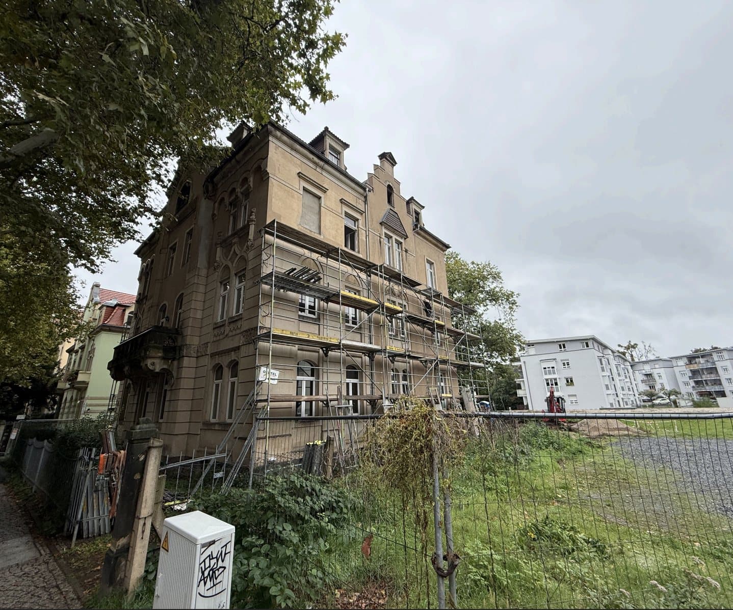 Denkmalvilla vor der Sanierung
